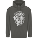 Not All Those Who Wander Are Lost Trekking Childrens Kids Hoodie Storm Grey