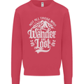 Not All Those Who Wander Are Lost Trekking Kids Sweatshirt Jumper Heliconia
