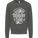 Not All Those Who Wander Are Lost Trekking Kids Sweatshirt Jumper Storm Grey