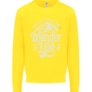 Not All Those Who Wander Are Lost Trekking Kids Sweatshirt Jumper Yellow