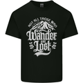 Not All Those Who Wander Are Lost Trekking Kids T-Shirt Childrens Black