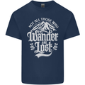 Not All Those Who Wander Are Lost Trekking Kids T-Shirt Childrens Navy Blue