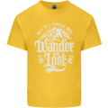 Not All Those Who Wander Are Lost Trekking Kids T-Shirt Childrens Yellow