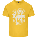 Not All Those Who Wander Are Lost Trekking Kids T-Shirt Childrens Yellow