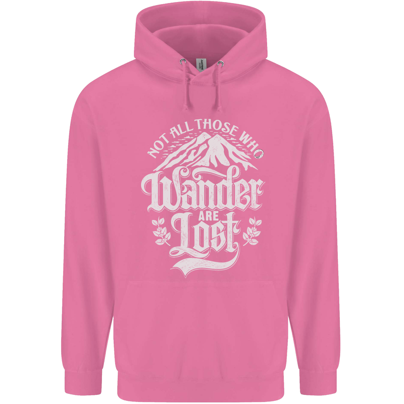 Not All Those Who Wander Are Lost Trekking Mens 80% Cotton Hoodie Azelea