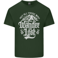 Not All Those Who Wander Are Lost Trekking Mens Cotton T-Shirt Tee Top Forest Green