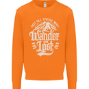 Not All Those Who Wander Are Lost Trekking Mens Sweatshirt Jumper Orange