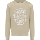 Not All Those Who Wander Are Lost Trekking Mens Sweatshirt Jumper Sand