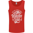 Not All Those Who Wander Are Lost Trekking Mens Vest Tank Top Red
