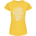 Not All Those Who Wander Are Lost Trekking Womens Petite Cut T-Shirt Yellow