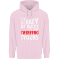 Not Crazy My Reality Is Different Childrens Kids Hoodie Light Pink