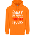 Not Crazy My Reality Is Different Childrens Kids Hoodie Orange
