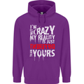 Not Crazy My Reality Is Different Childrens Kids Hoodie Purple