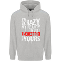 Not Crazy My Reality Is Different Childrens Kids Hoodie Sports Grey