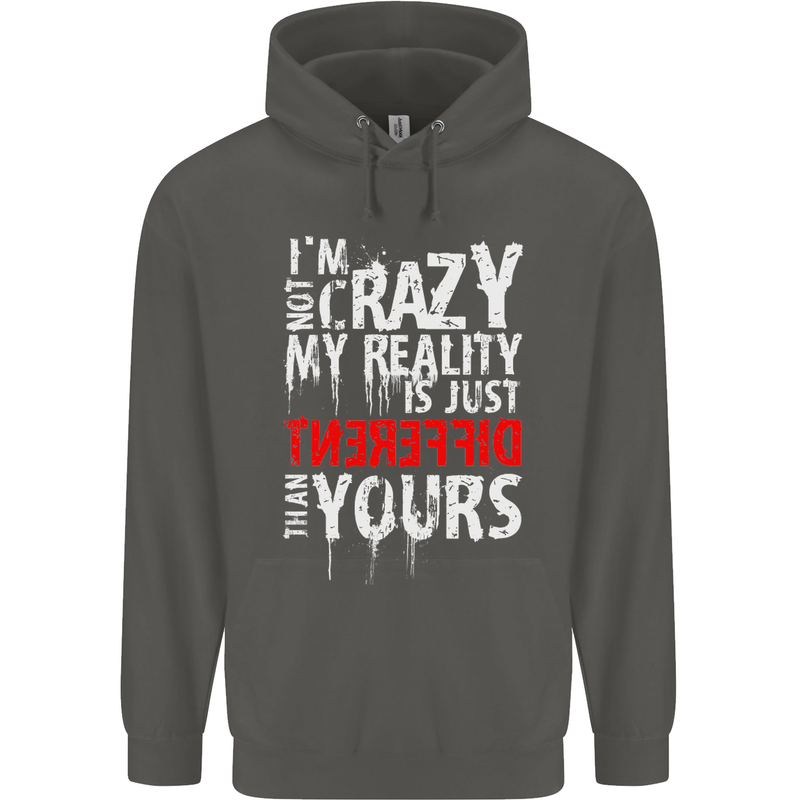 Not Crazy My Reality Is Different Childrens Kids Hoodie Storm Grey