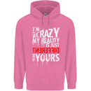 Not Crazy My Reality Is Different Mens 80% Cotton Hoodie Azelea