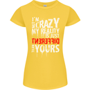 Not Crazy My Reality Is Different Womens Petite Cut T-Shirt Yellow