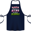 Not Having Kids the Dog is Allergic Funny Cotton Apron 100% Organic Navy Blue