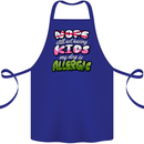 Not Having Kids the Dog is Allergic Funny Cotton Apron 100% Organic Royal Blue