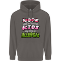 Not Having Kids the Dog is Allergic Funny Mens 80% Cotton Hoodie Charcoal