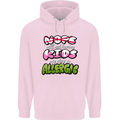 Not Having Kids the Dog is Allergic Funny Mens 80% Cotton Hoodie Light Pink