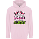 Not Having Kids the Dog is Allergic Funny Mens 80% Cotton Hoodie Light Pink