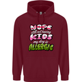 Not Having Kids the Dog is Allergic Funny Mens 80% Cotton Hoodie Maroon