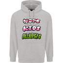 Not Having Kids the Dog is Allergic Funny Mens 80% Cotton Hoodie Sports Grey
