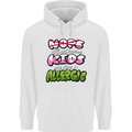 Not Having Kids the Dog is Allergic Funny Mens 80% Cotton Hoodie White