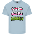 Not Having Kids the Dog is Allergic Funny Mens Cotton T-Shirt Tee Top Light Blue