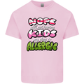 Not Having Kids the Dog is Allergic Funny Mens Cotton T-Shirt Tee Top Light Pink