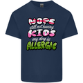 Not Having Kids the Dog is Allergic Funny Mens Cotton T-Shirt Tee Top Navy Blue