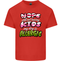 Not Having Kids the Dog is Allergic Funny Mens Cotton T-Shirt Tee Top Red