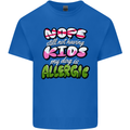 Not Having Kids the Dog is Allergic Funny Mens Cotton T-Shirt Tee Top Royal Blue