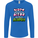 Not Having Kids the Dog is Allergic Funny Mens Long Sleeve T-Shirt Royal Blue