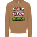 Not Having Kids the Dog is Allergic Funny Mens Sweatshirt Jumper Caramel Latte
