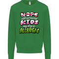 Not Having Kids the Dog is Allergic Funny Mens Sweatshirt Jumper Irish Green
