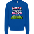 Not Having Kids the Dog is Allergic Funny Mens Sweatshirt Jumper Royal Blue