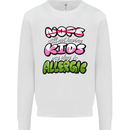 Not Having Kids the Dog is Allergic Funny Mens Sweatshirt Jumper White