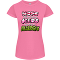Not Having Kids the Dog is Allergic Funny Womens Petite Cut T-Shirt Azalea
