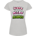 Not Having Kids the Dog is Allergic Funny Womens Petite Cut T-Shirt Sports Grey
