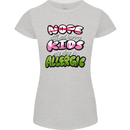 Not Having Kids the Dog is Allergic Funny Womens Petite Cut T-Shirt Sports Grey