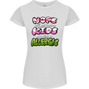 Not Having Kids the Dog is Allergic Funny Womens Petite Cut T-Shirt White