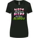 Not Having Kids the Dog is Allergic Funny Womens Wider Cut T-Shirt Black