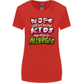 Not Having Kids the Dog is Allergic Funny Womens Wider Cut T-Shirt Red