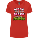 Not Having Kids the Dog is Allergic Funny Womens Wider Cut T-Shirt Red