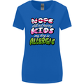 Not Having Kids the Dog is Allergic Funny Womens Wider Cut T-Shirt Royal Blue