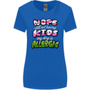 Not Having Kids the Dog is Allergic Funny Womens Wider Cut T-Shirt Royal Blue