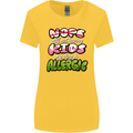 Not Having Kids the Dog is Allergic Funny Womens Wider Cut T-Shirt Yellow