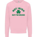 Not Irish but Im Drunk St Patricks Day Beer Mens Sweatshirt Jumper Light Pink